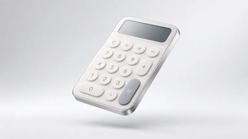 Calculator app project preview