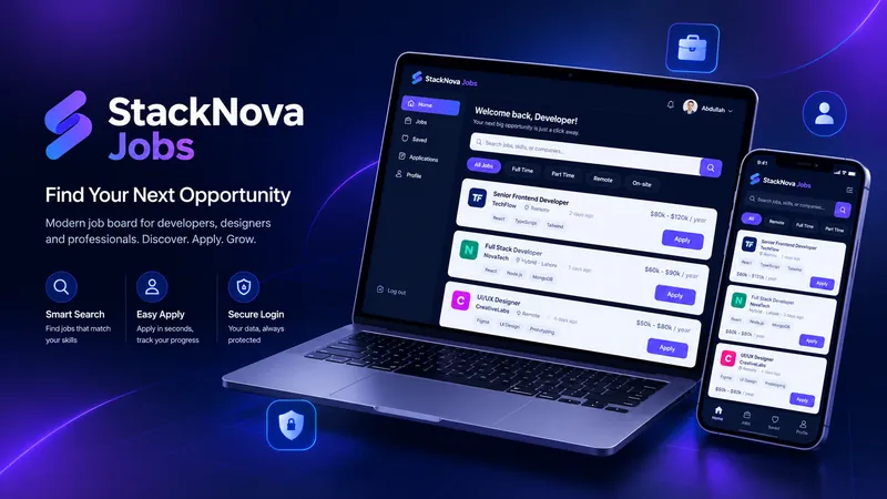 StackNova Jobs project preview